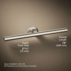 Double towel arm^Kohler Online
