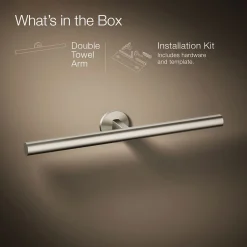Double towel arm^Kohler Online