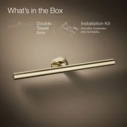 Double towel arm^Kohler Online