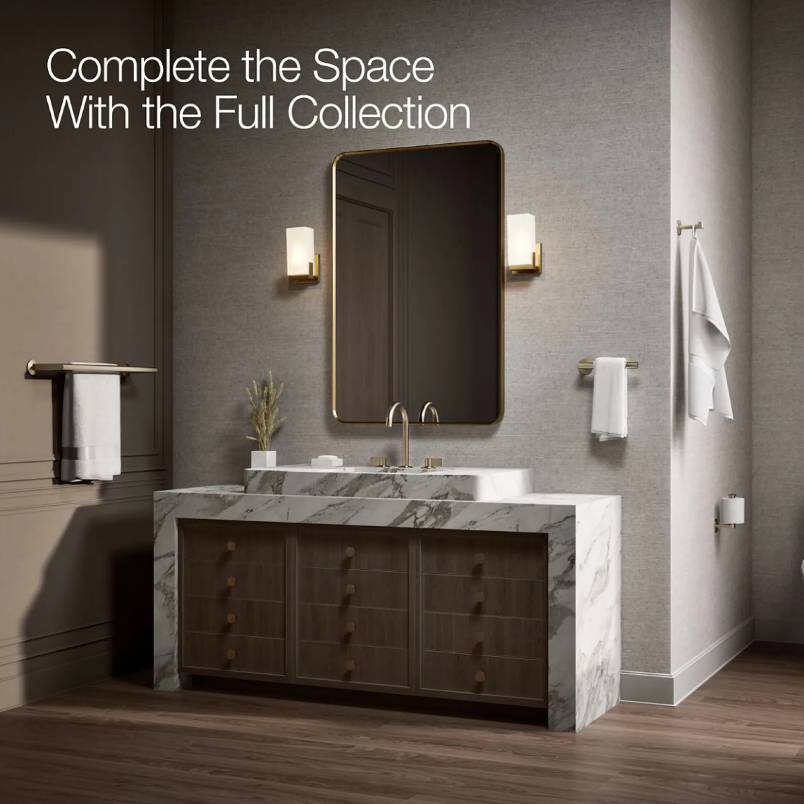 Double towel bar^Kohler