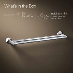 Double towel bar^Kohler