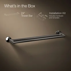 Double towel bar^Kohler