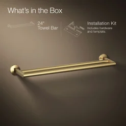 Double towel bar^Kohler