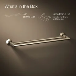 Double towel bar^Kohler