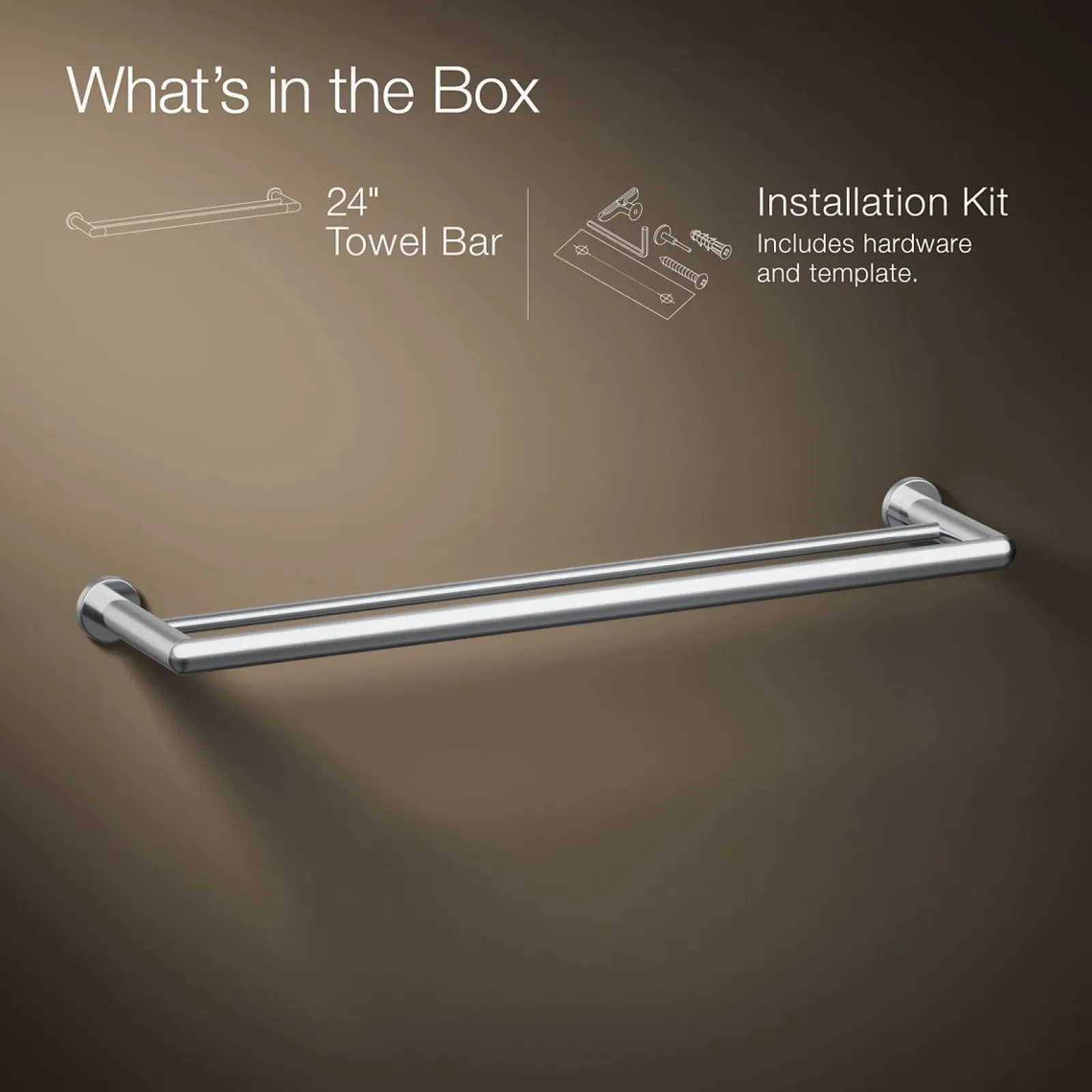 24" double towel bar^Kohler Online
