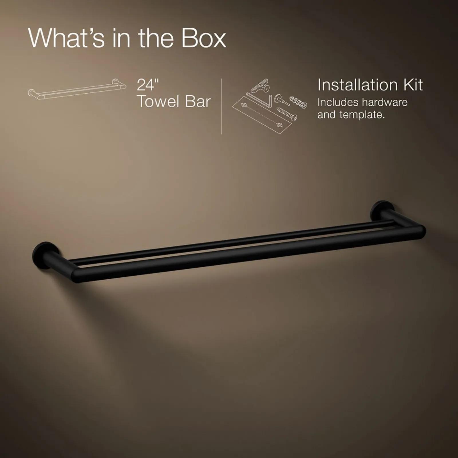 24" double towel bar^Kohler Online