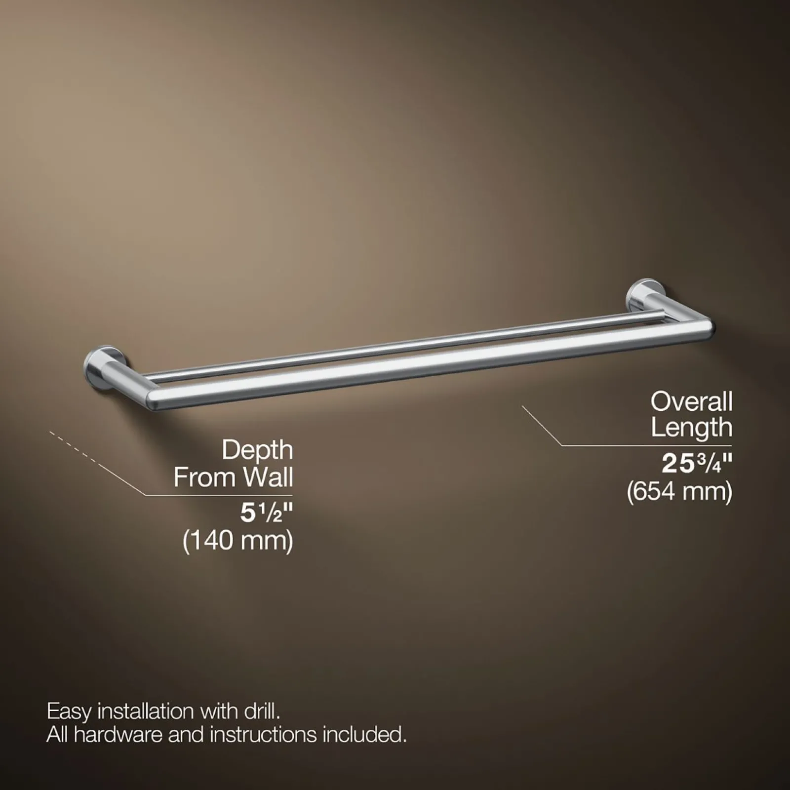 24" double towel bar^Kohler Online