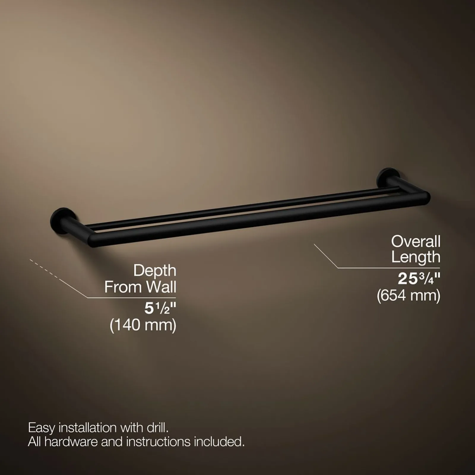 24" double towel bar^Kohler Online
