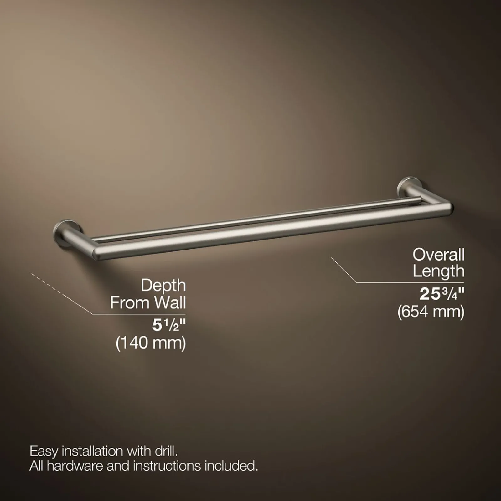 24" double towel bar^Kohler Online