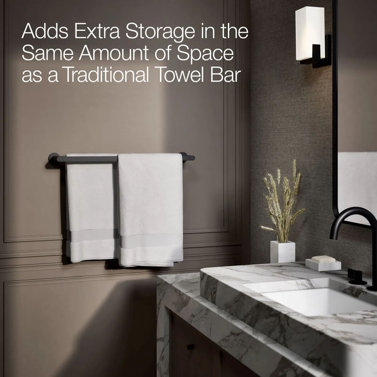 24" double towel bar^Kohler