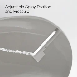 D-shaped manual bidet toilet seat^Kohler Outlet