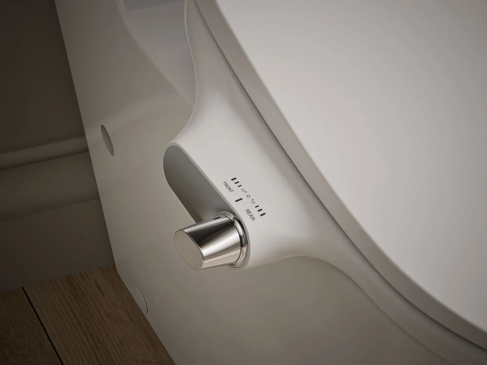 D-shaped manual bidet toilet seat^Kohler Outlet