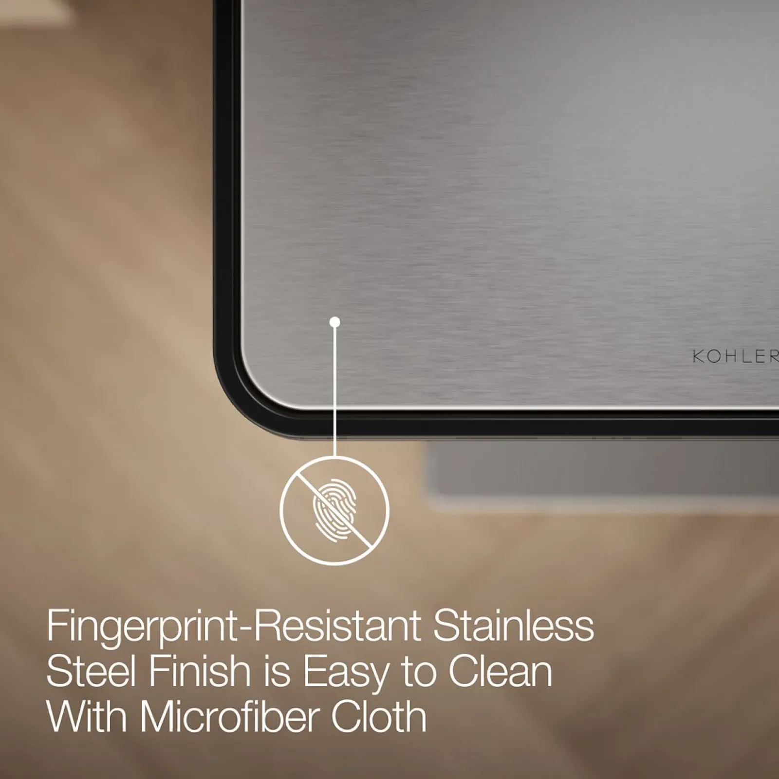 Dual-compartment step trash can^Kohler New