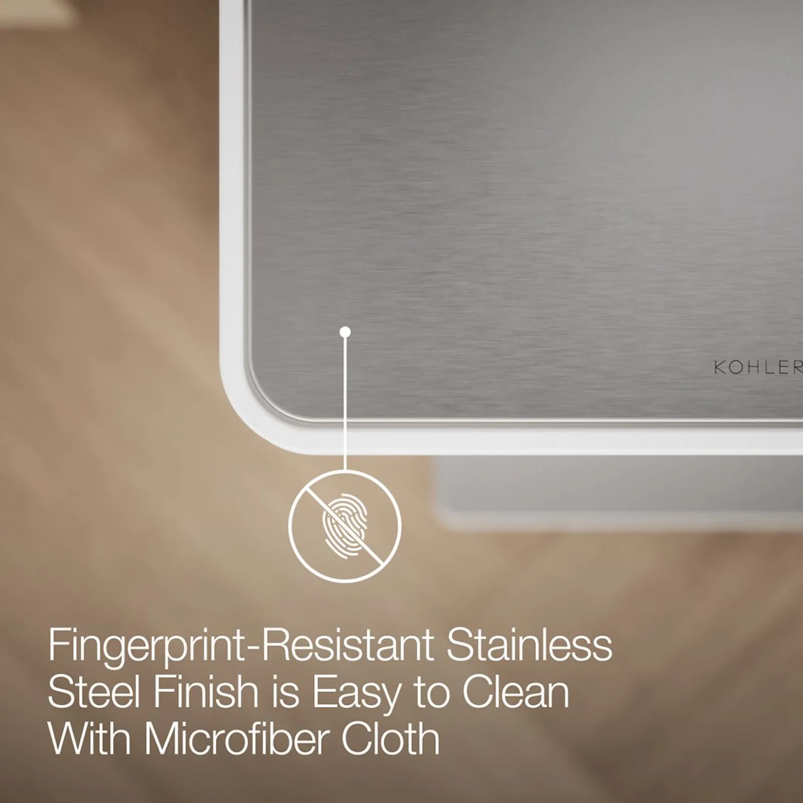 Dual-compartment step trash can^Kohler New