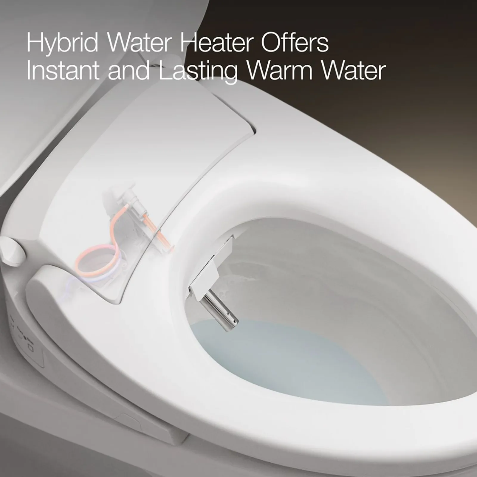Dual-Wand Elongated bidet toilet seat with remote control^Kohler