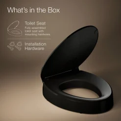 Elevated Quiet-Close™ elongated toilet seat^Kohler Clearance