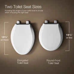 Elevated Quiet-Close™ round-front toilet seat^Kohler Best