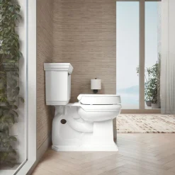 Elevated Quiet-Close™ round-front toilet seat^Kohler Best