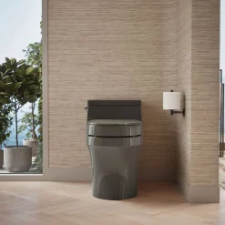 Elevated Quiet-Close™ round-front toilet seat^Kohler Best
