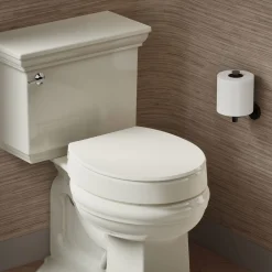 Elevated Quiet-Close™ round-front toilet seat^Kohler Best