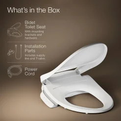 Elongated bidet toilet seat^Kohler New