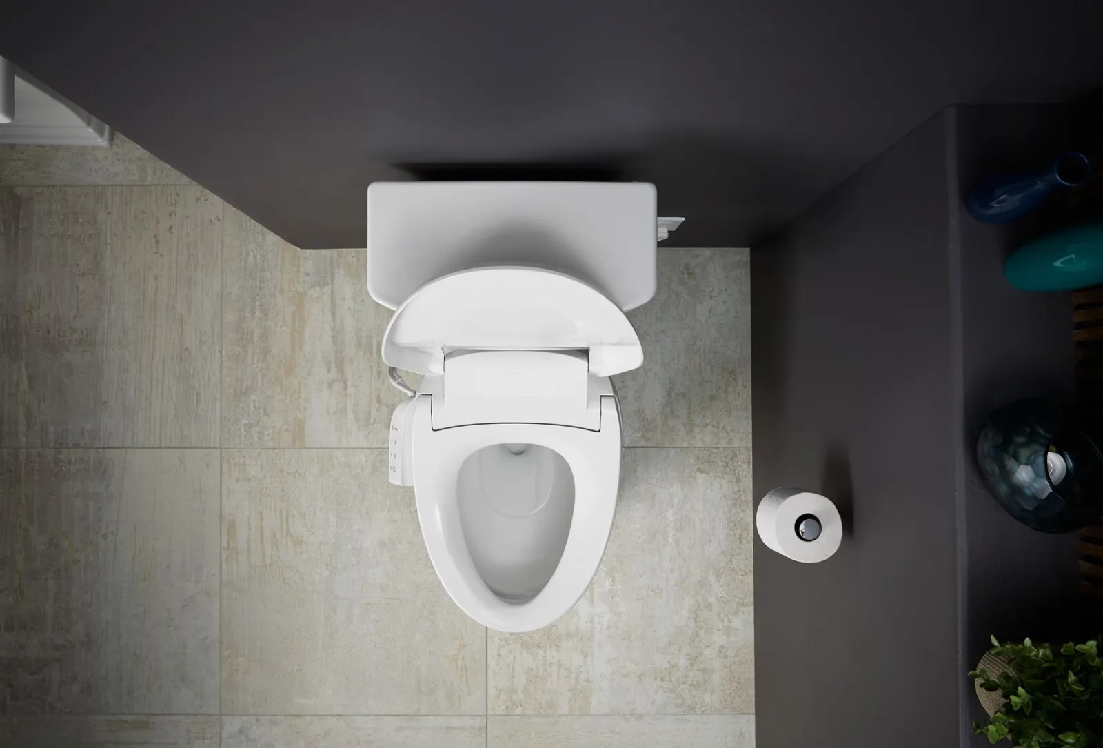 Elongated bidet toilet seat^Kohler New