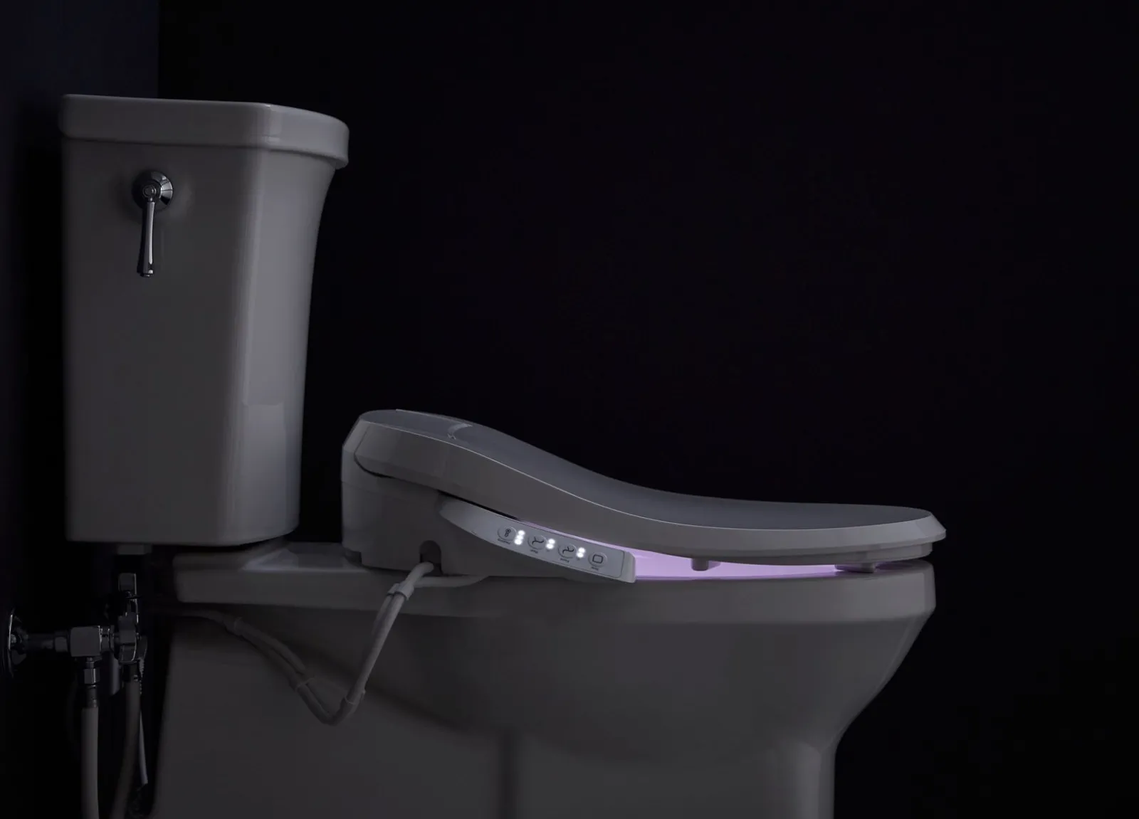 Elongated bidet toilet seat^Kohler New