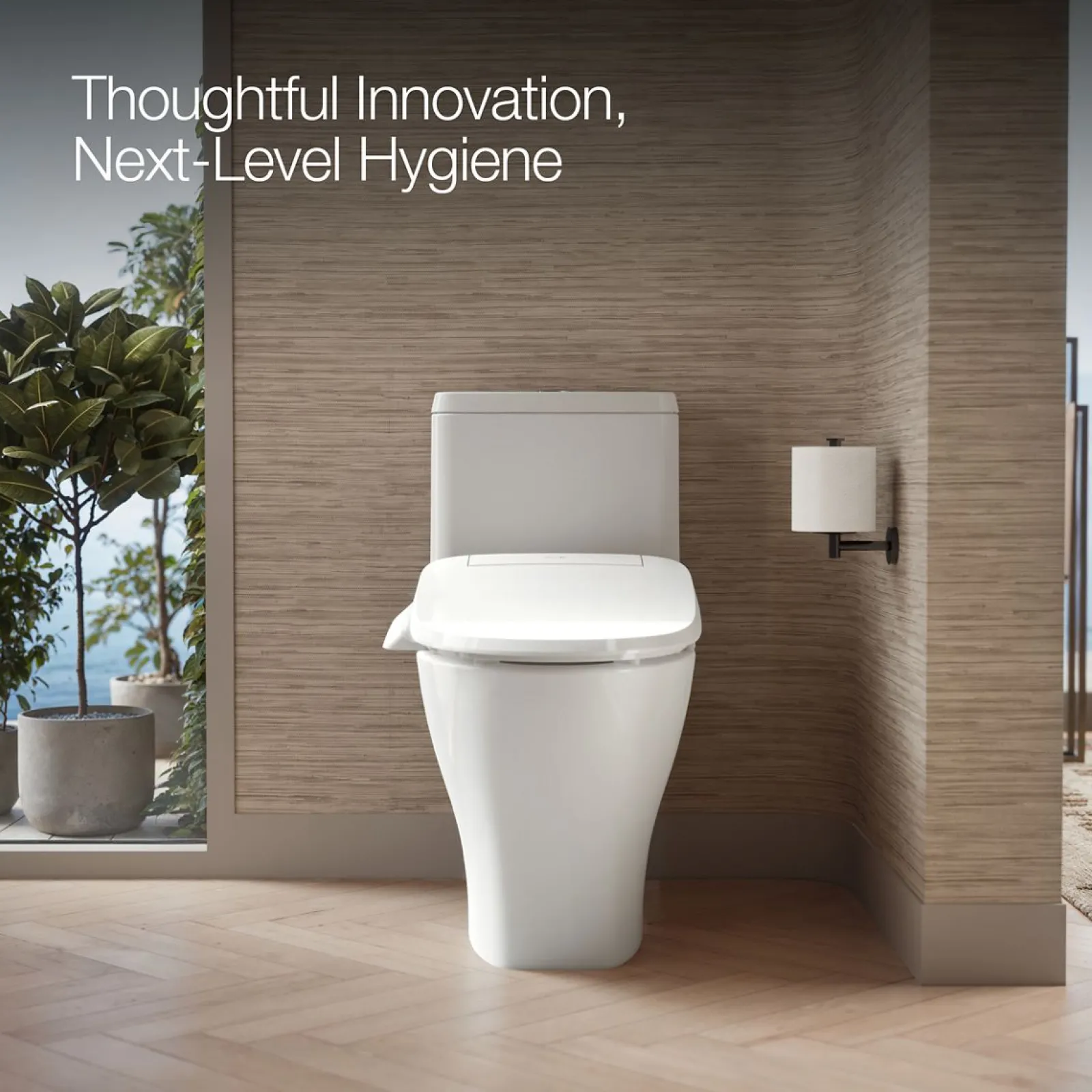 Elongated bidet toilet seat^Kohler New