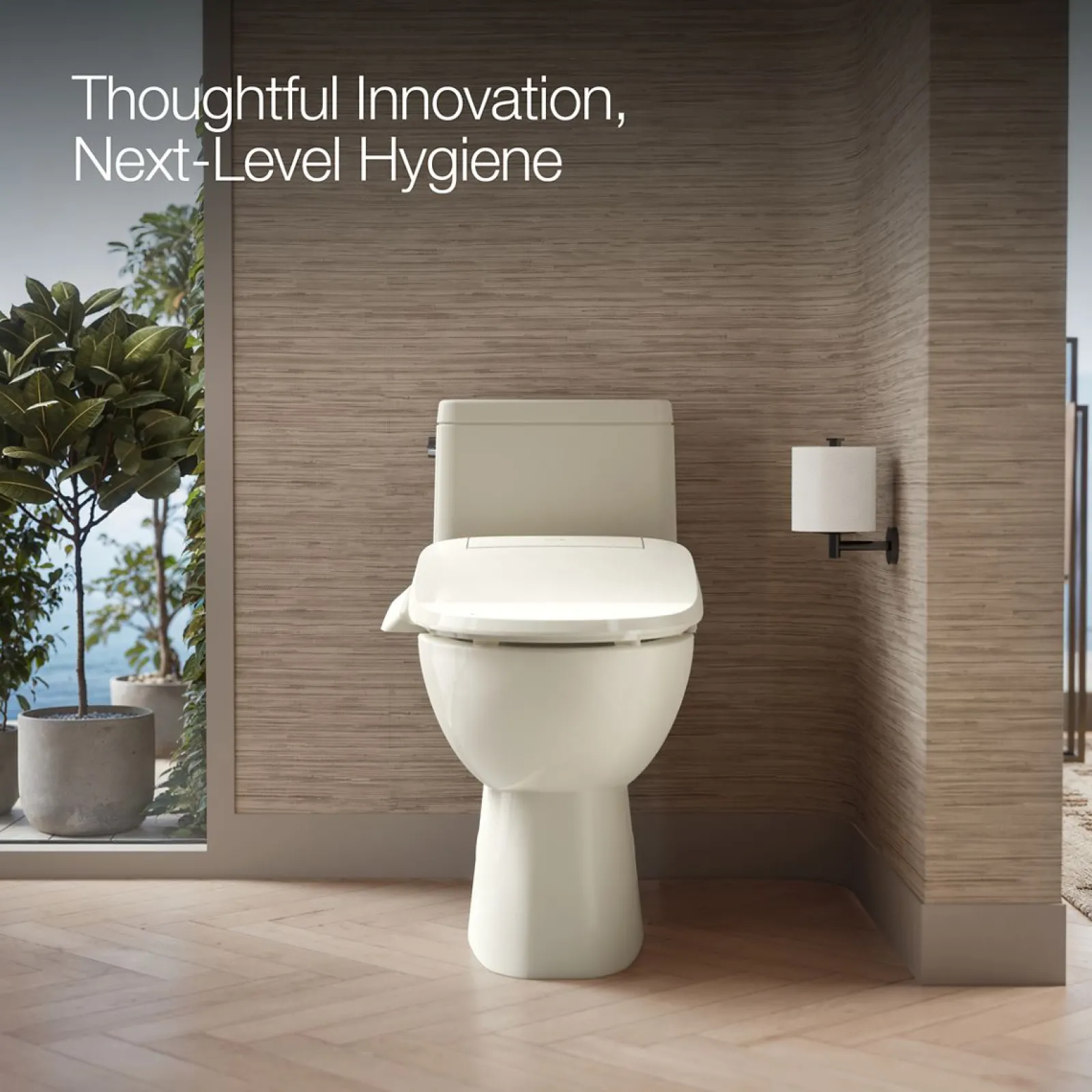 Elongated bidet toilet seat^Kohler New
