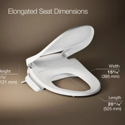 Elongated bidet toilet seat^Kohler Outlet