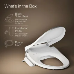 Elongated bidet toilet seat^Kohler Outlet