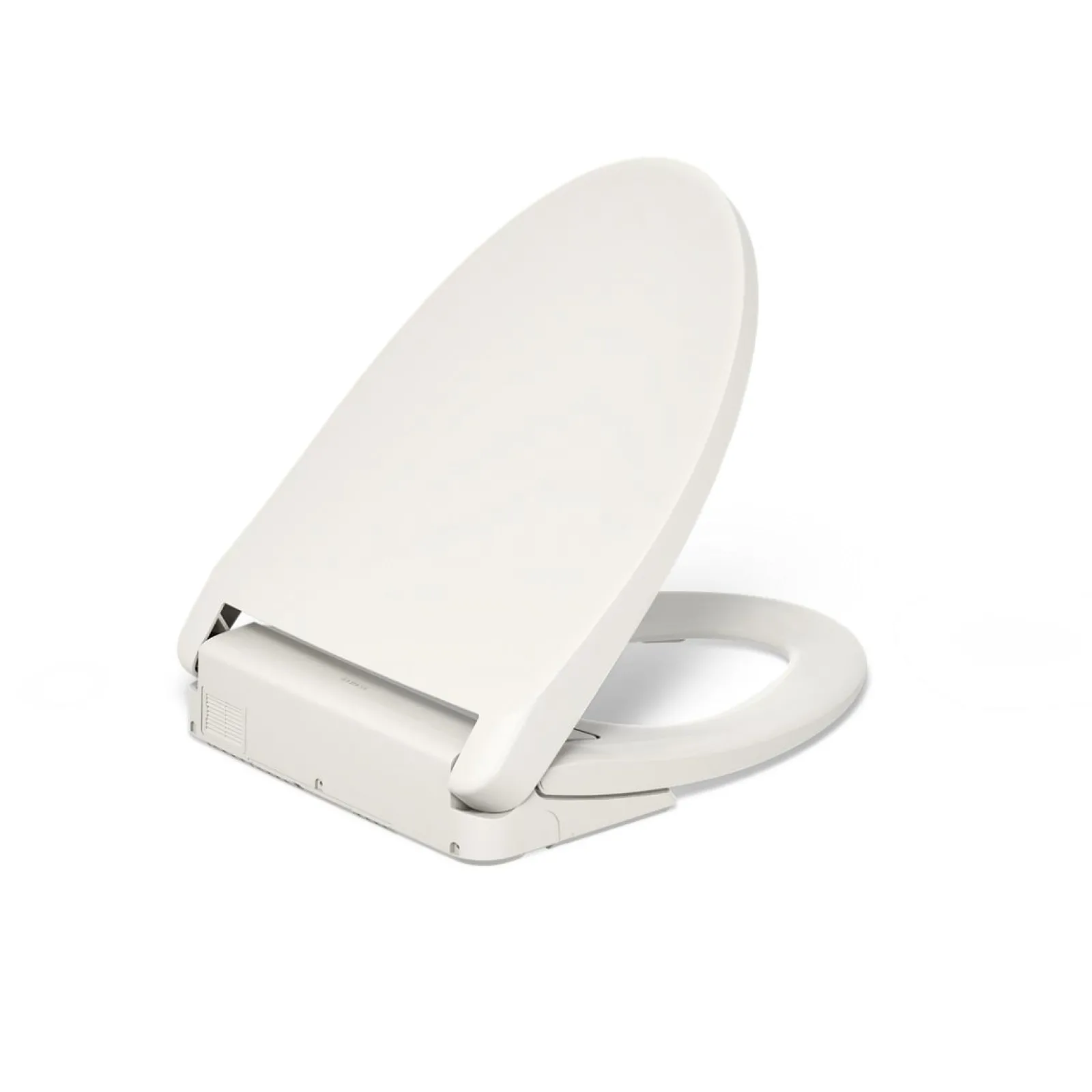 Elongated bidet toilet seat with remote control^Kohler Hot