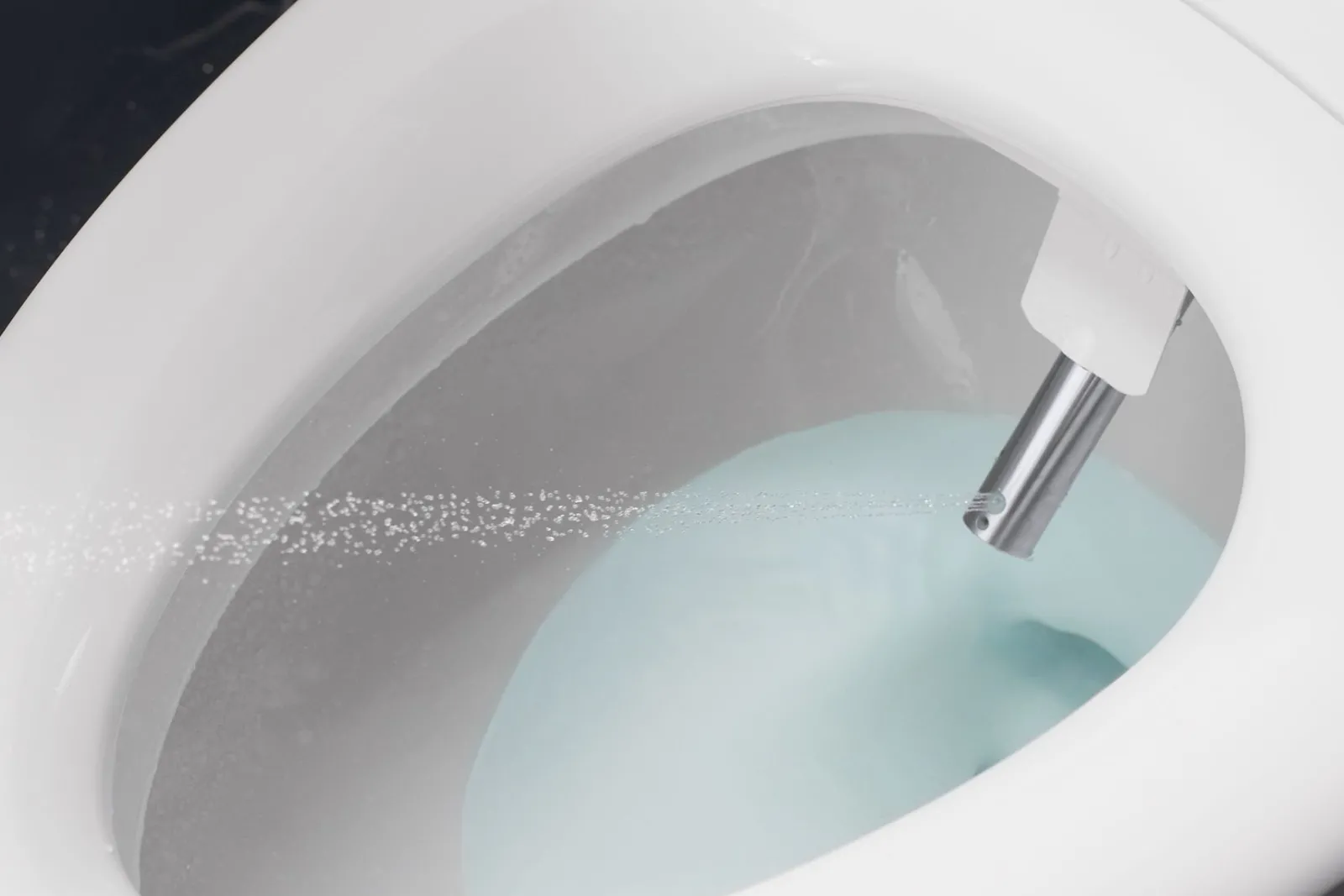 Elongated bidet toilet seat with remote control^Kohler Hot