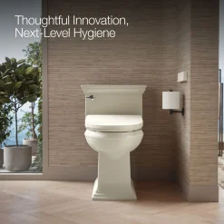 Elongated bidet toilet seat with remote control^Kohler Hot