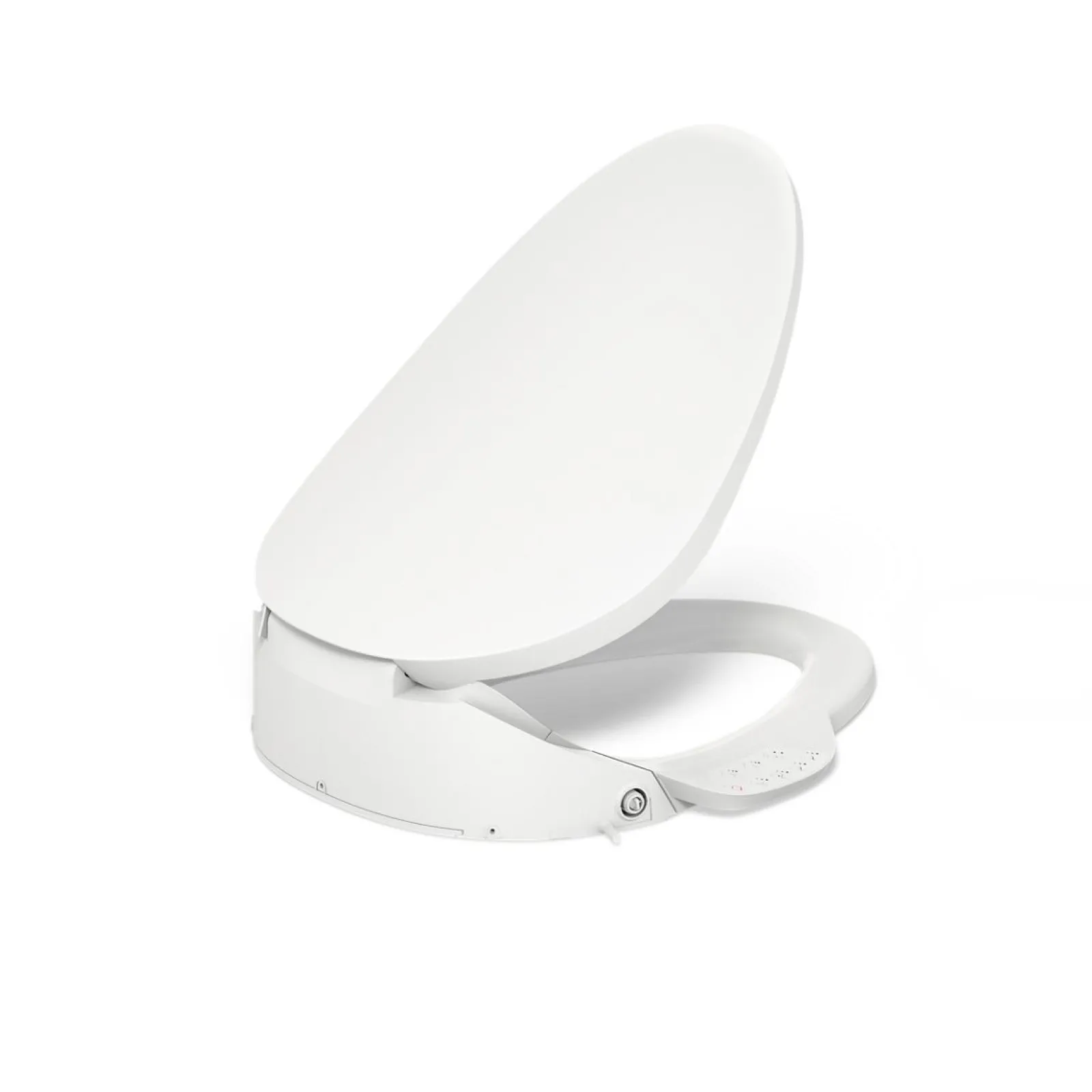 Elongated bidet toilet seat with remote control^Kohler