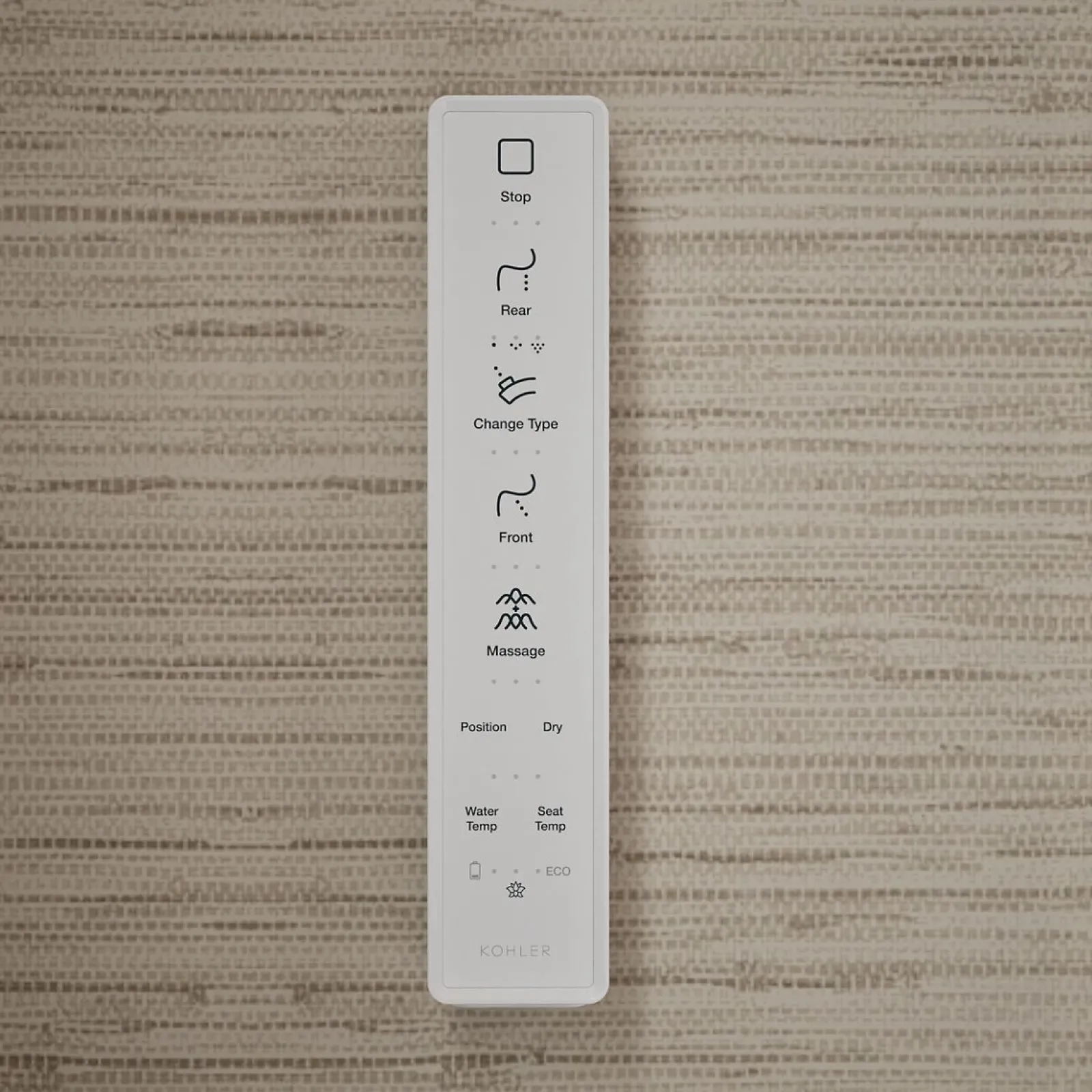 Elongated bidet toilet seat with remote control^Kohler Online
