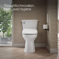 Elongated bidet toilet seat with remote control^Kohler Online
