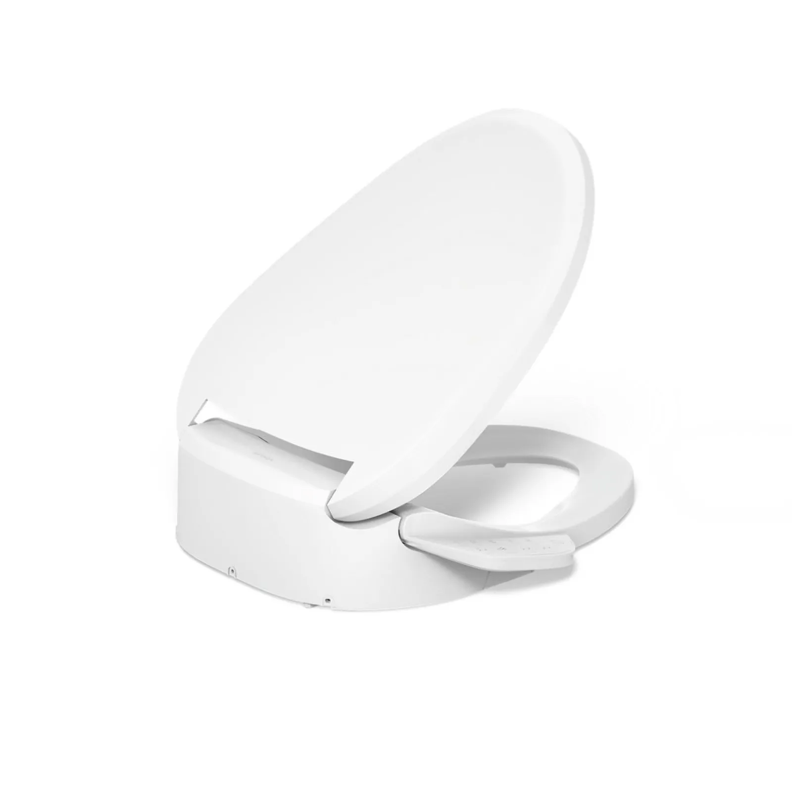 Elongated bidet toilet seat with remote control^Kohler Hot