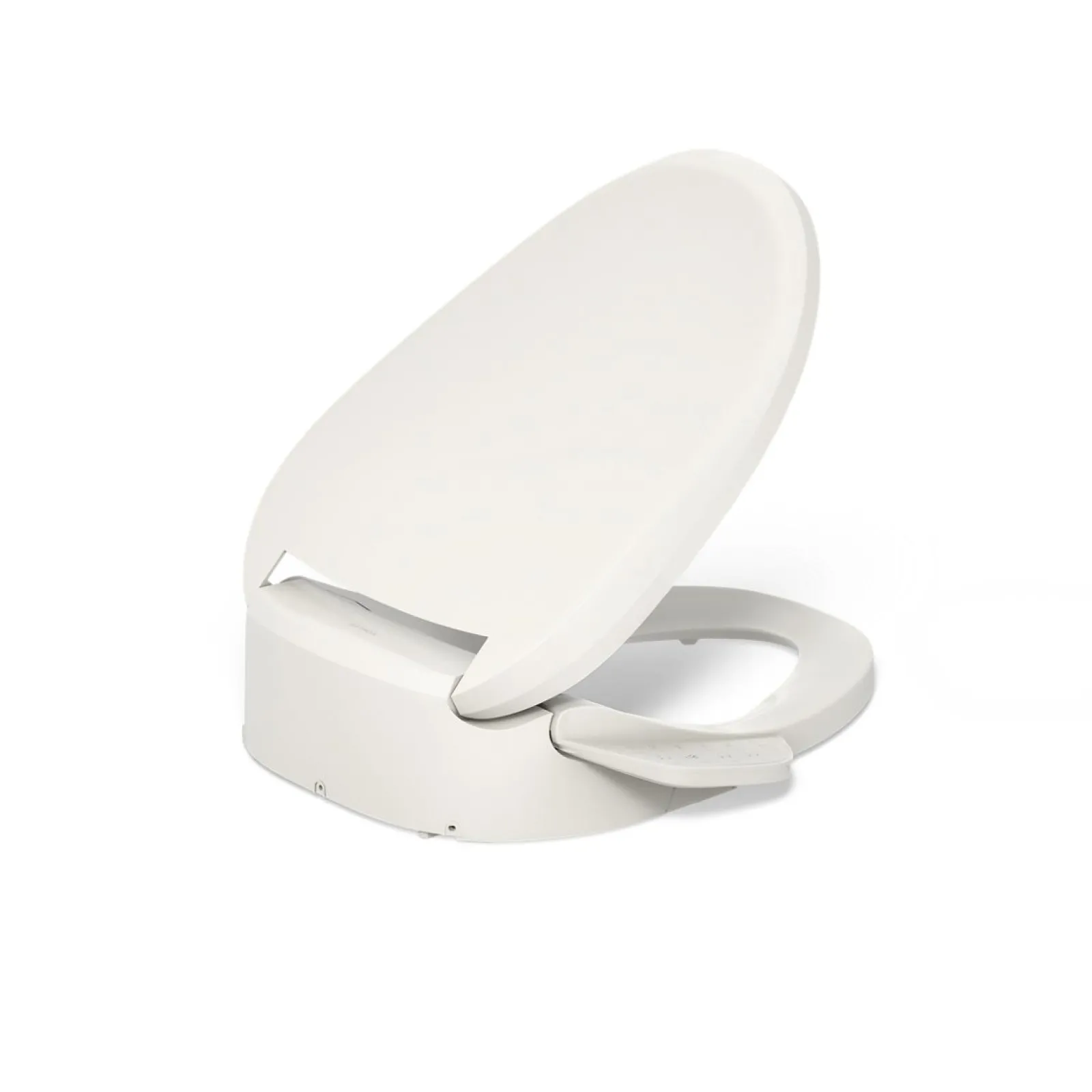 Elongated bidet toilet seat with remote control^Kohler Hot