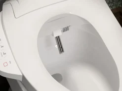 Elongated bidet toilet seat with remote control^Kohler Hot