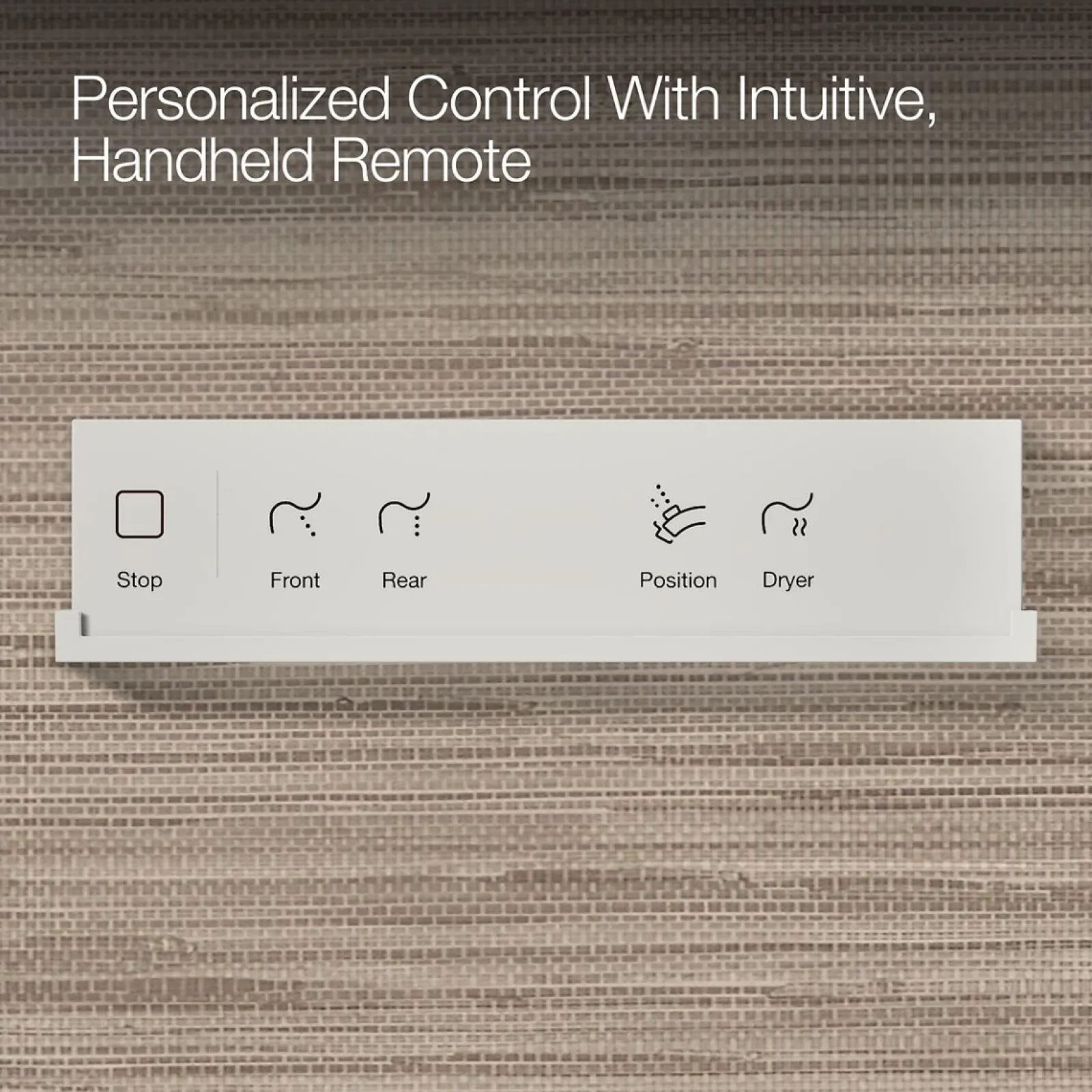 Elongated bidet toilet seat with remote control^Kohler Hot