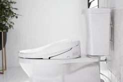 Elongated bidet toilet seat with remote control^Kohler Outlet