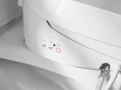 Elongated bidet toilet seat with remote control^Kohler Outlet