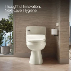 Elongated bidet toilet seat with remote control^Kohler Outlet