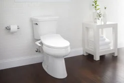 Elongated manual bidet toilet seat^Kohler New