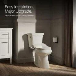 Elongated manual bidet toilet seat^Kohler New