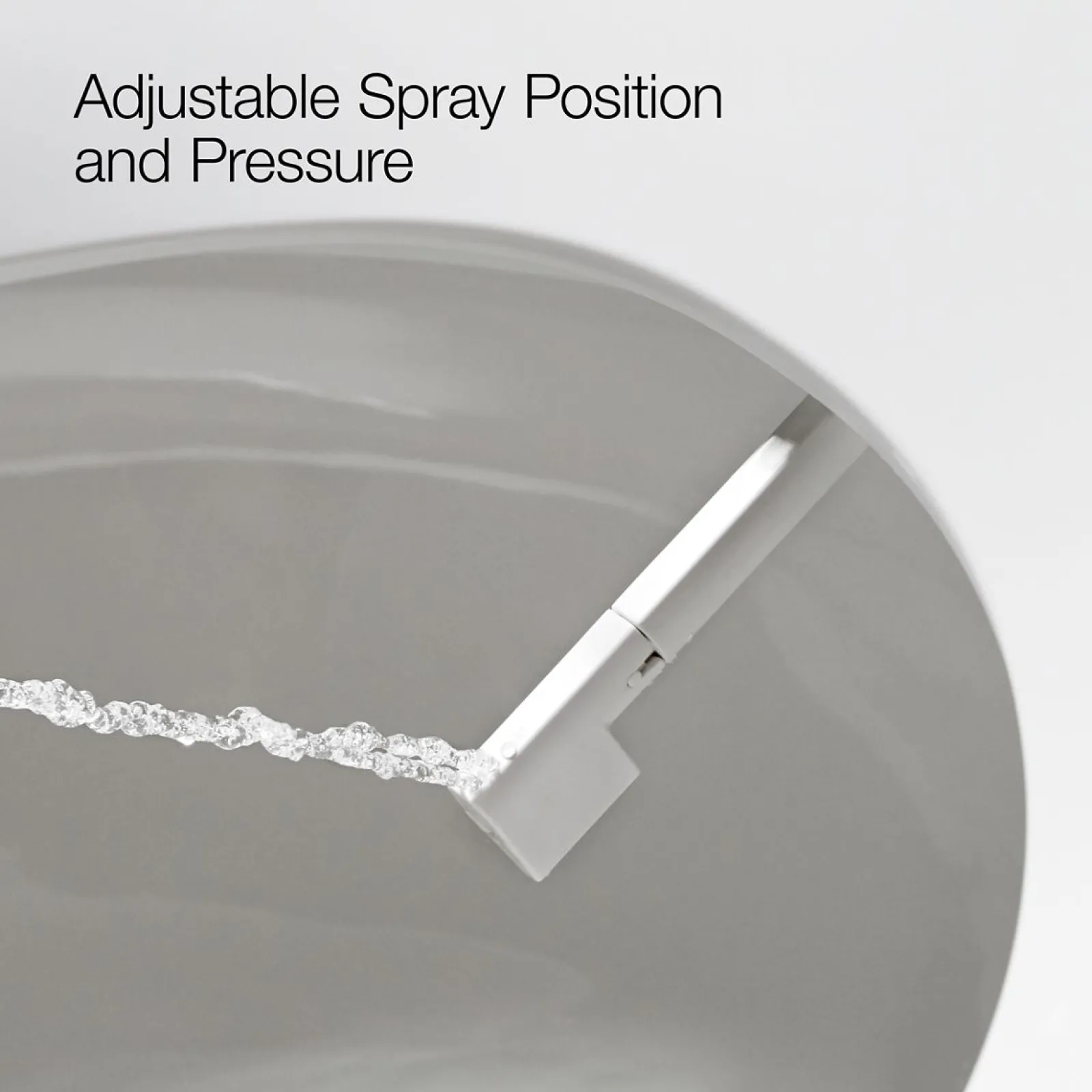 Elongated manual bidet toilet seat^Kohler
