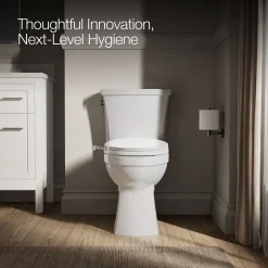 Elongated manual bidet toilet seat^Kohler