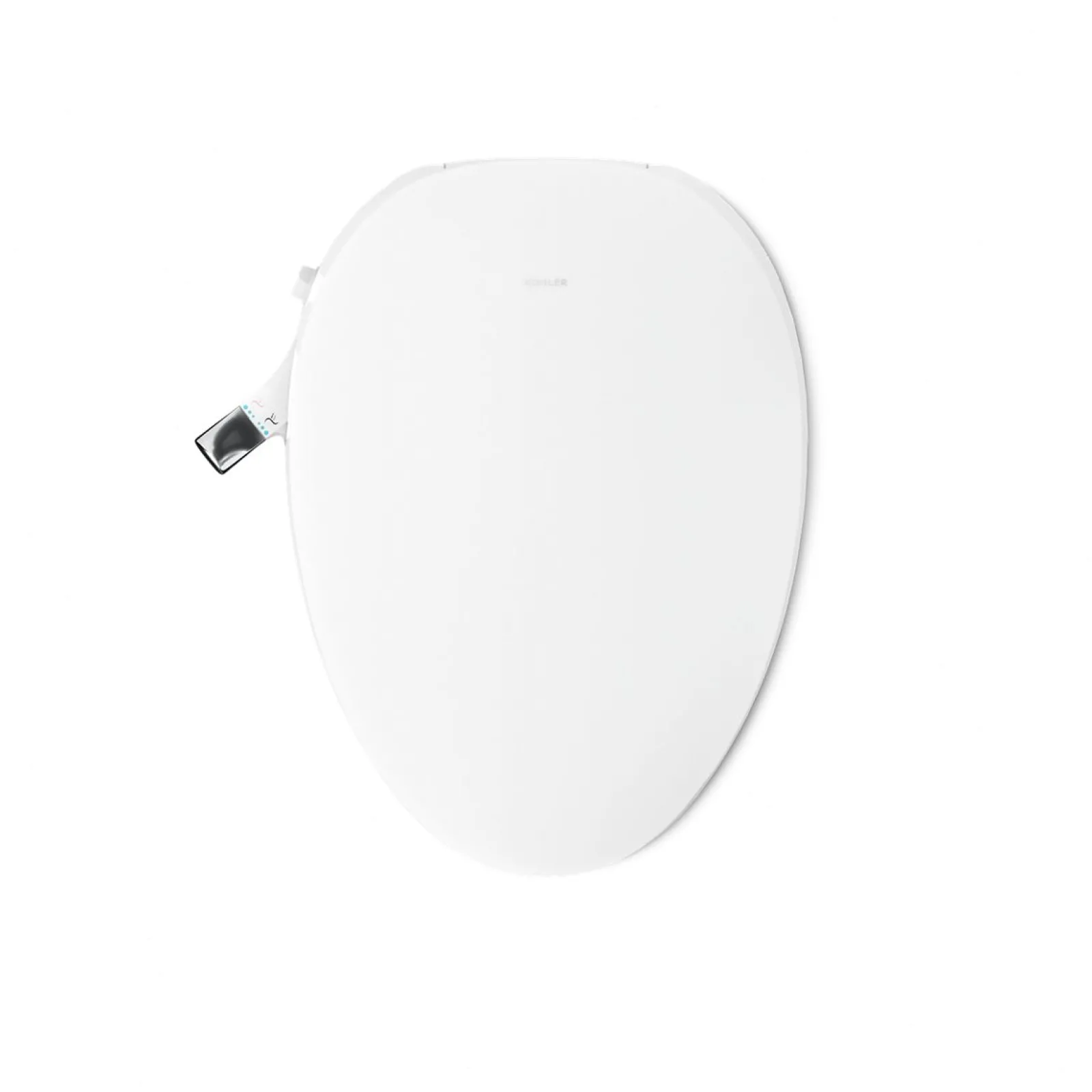 Elongated manual bidet toilet seat^Kohler