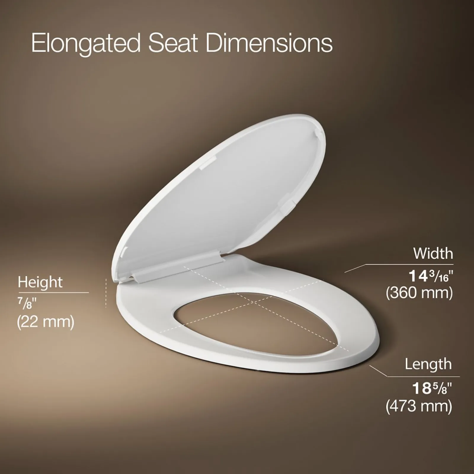 Elongated toilet seat^Kohler Clearance